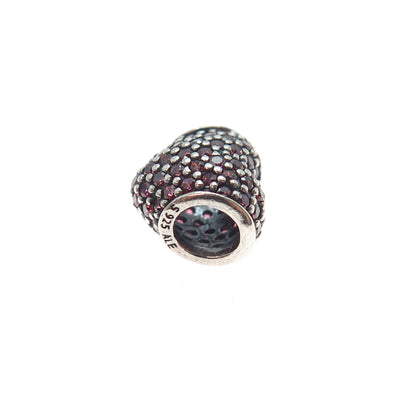 PANDORA 925 Sterling Silver C Z Moments Sparkling Infinity Heart Slide Charm