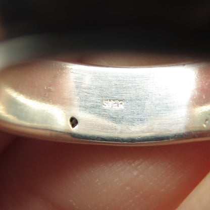 925 Sterling Silver Vintage Rotating Band Ring Size 8.25