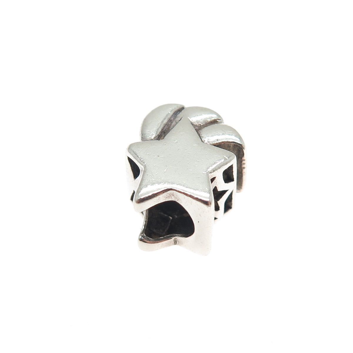 PAGODA PGDA 925 Sterling Silver Vintage Falling Star Bead Charm