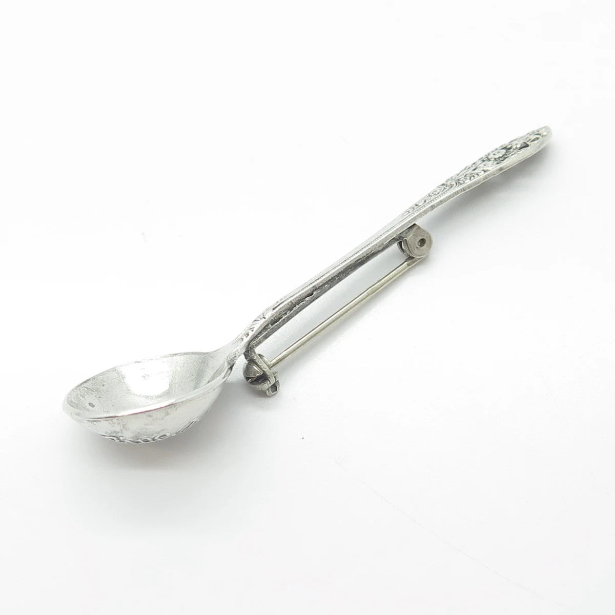 925 Sterling Silver Antique Art Deco 1949 FINE ARTS Crown Princess Pin Brooch