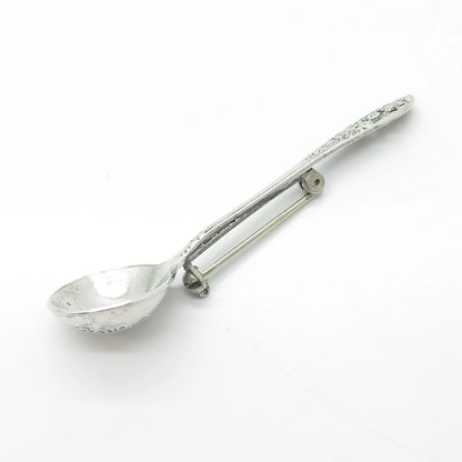 925 Sterling Silver Antique Art Deco 1949 FINE ARTS Crown Princess Pin Brooch