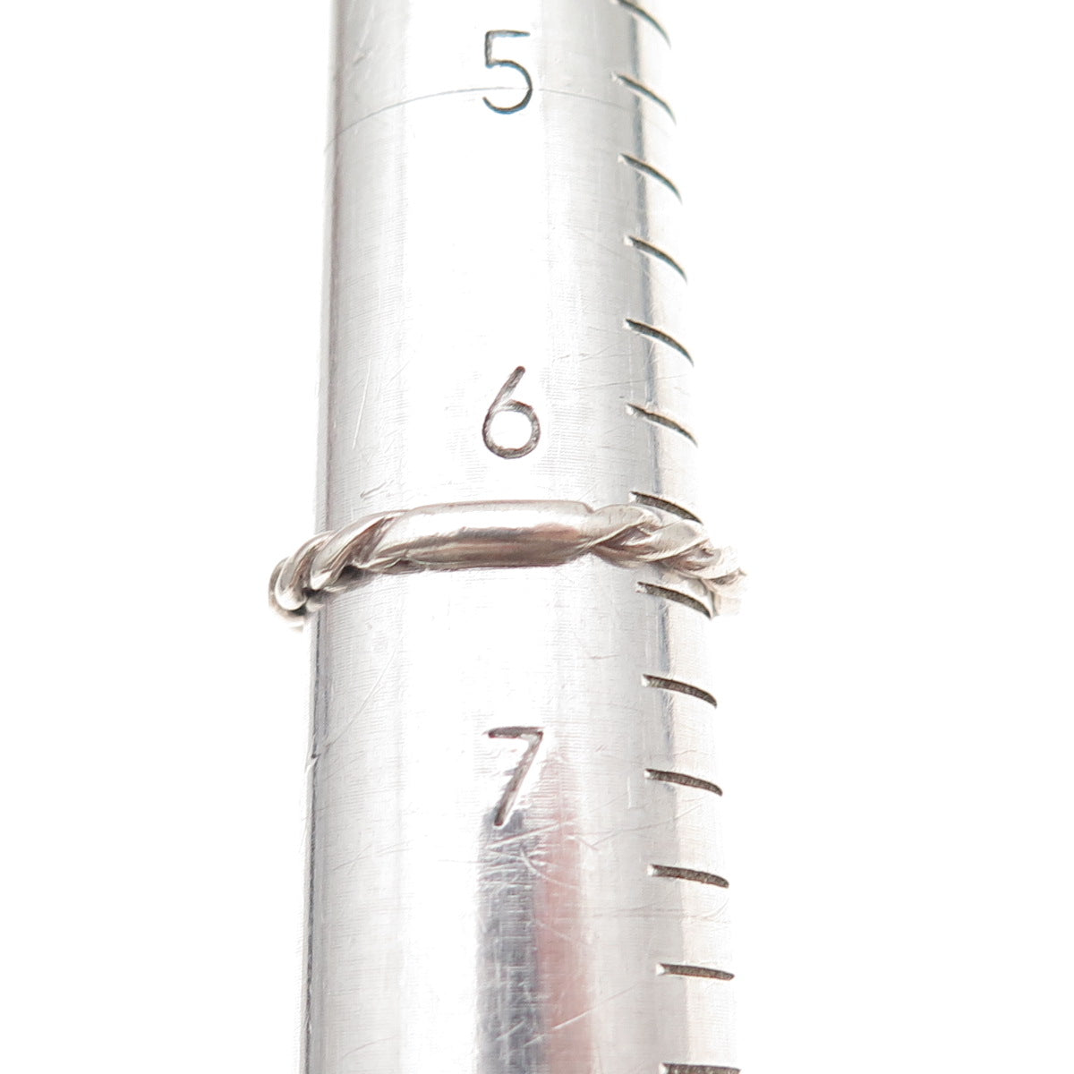 Carolyn Pollack 925 Sterling Silver Vintage Twisted Oxidized Band Ring Size 6.5