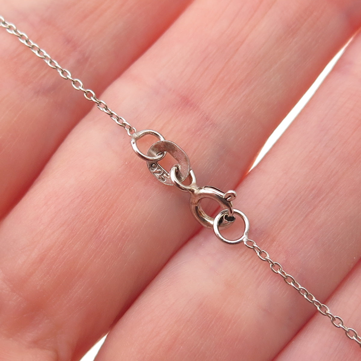 Chuck Clemency 925 Sterling Silver 2-Tone Real Tanzanite Chain Necklace 20"