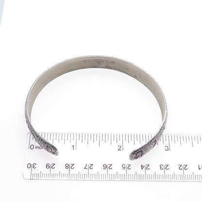 WOHELO Sterling Silver Vintage Campfire Girls Hammered Adjustable Bracelet 8.75"