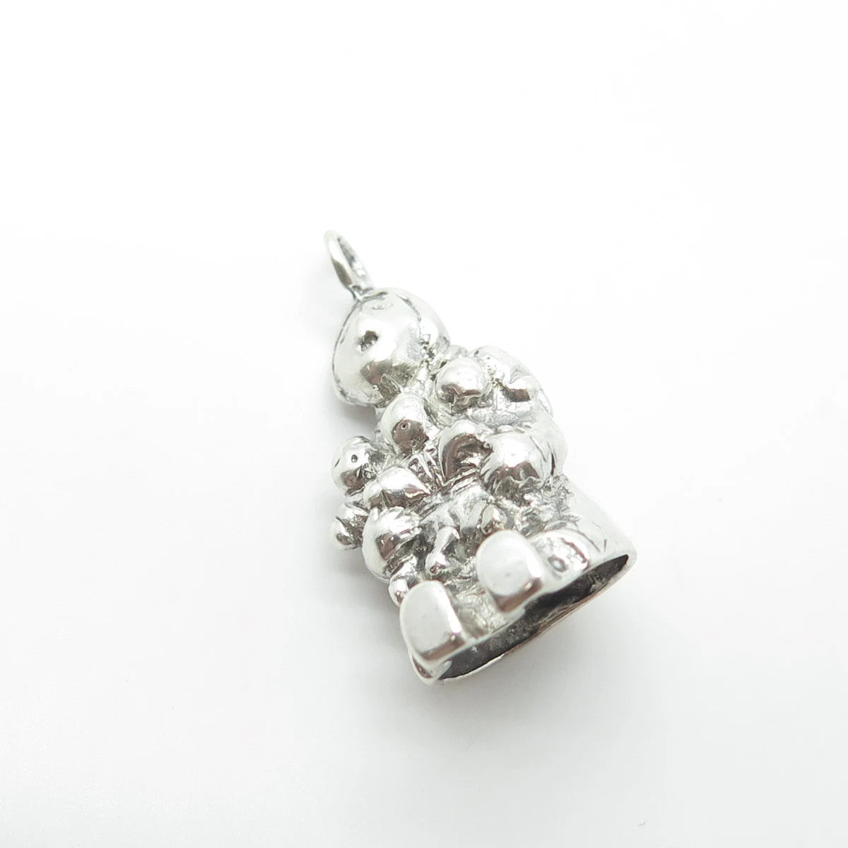 925 Sterling Silver Vintage Southwestern Mother & Kids Kachina Doll Pendant