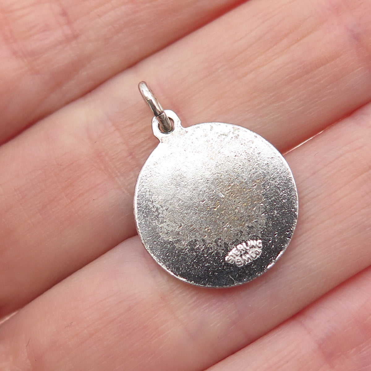 Breadner & Co. 925 Sterling Silver Vintage Enamel Nassau Bahamas Mini Pendant