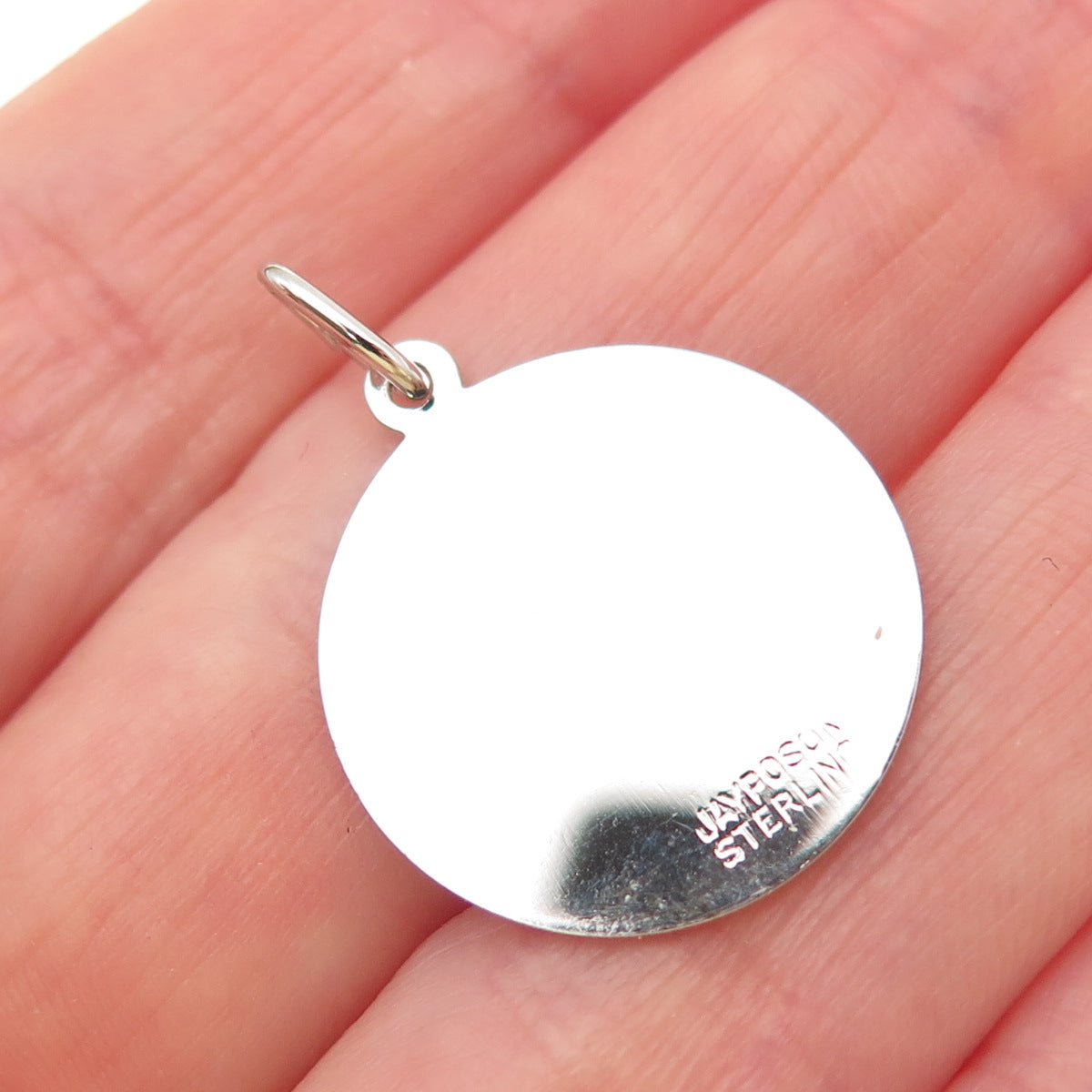 JAY POSON 925 Sterling Silver Vintage Sunday's Child Charm Pendant