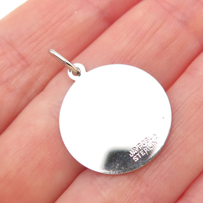 JAY POSON 925 Sterling Silver Vintage Sunday's Child Charm Pendant