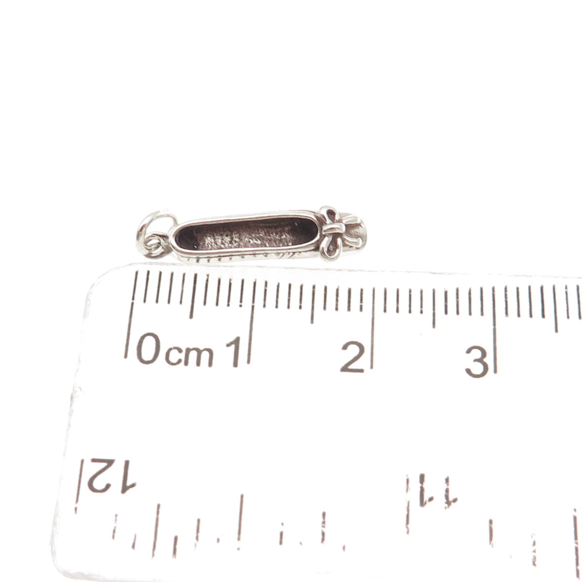 Sunwest 925 Sterling Silver Vintage Ballet Shoe 3D Mini Charm Pendant