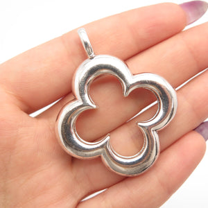 925 Sterling Silver Vintage Modernist Pendant