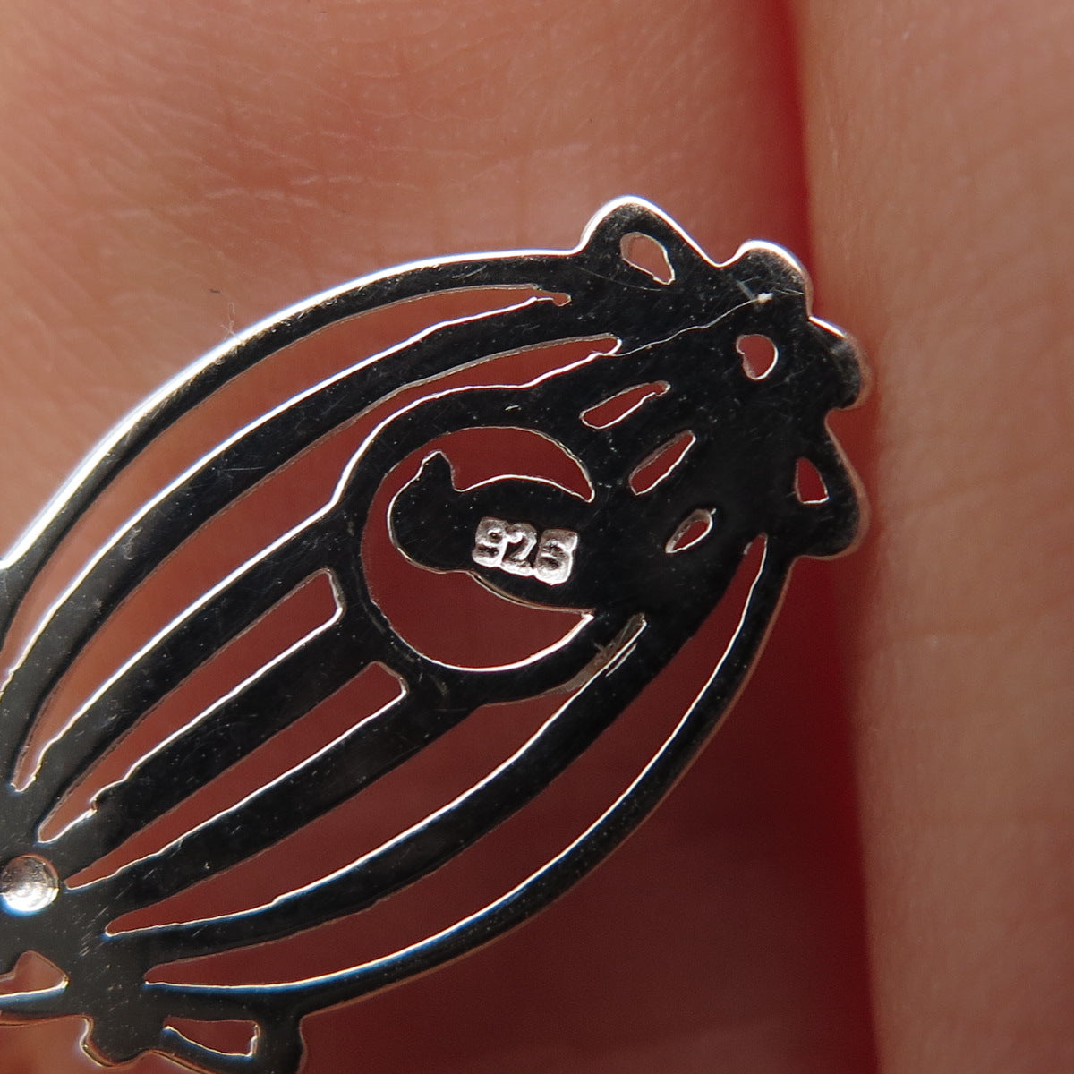 925 Sterling Silver 2-Tone Bird & Cage Dangle Earrings