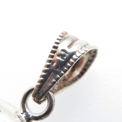 950 Silver Vintage Friendly Dolphin Charm Pendant