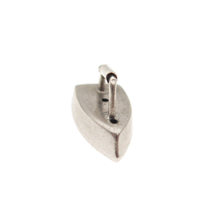 925 Sterling Silver Antique Art Deco Laundry Iron 3D Mini Charm Pendant
