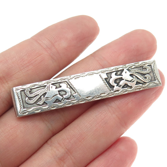 900 Silver Vintage Guatemala Tribal Tie Clip