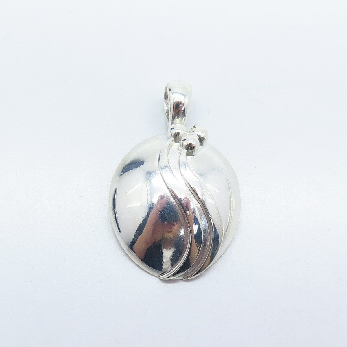 925 Sterling Silver Modernist Pendant