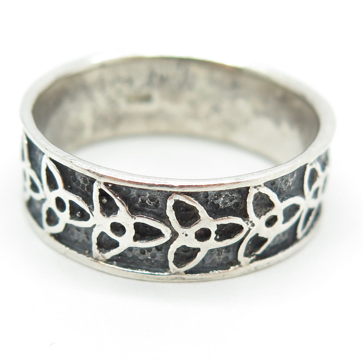 925 Sterling Silver Vintage Celtic Trinity Knot Band Ring Size 13.25
