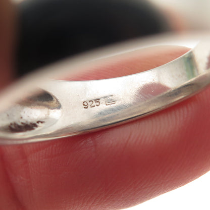925 Sterling Silver Real Round-Cut Diamond Heart Ring Size 9
