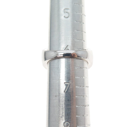 KEY STAR 925 Sterling Silver Heart & Round-Cut Blue White C Z Ring Size 6.25