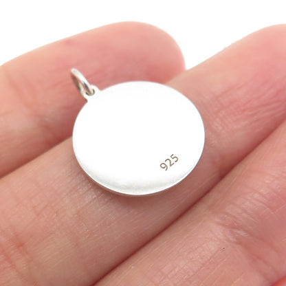 925 Sterling Silver Blue Enamel Dog & Cat Friendship Minimalist Charm Pendant