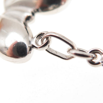 925 Sterling Silver Vintage Butterfly Lobster Lock Charm Pendant