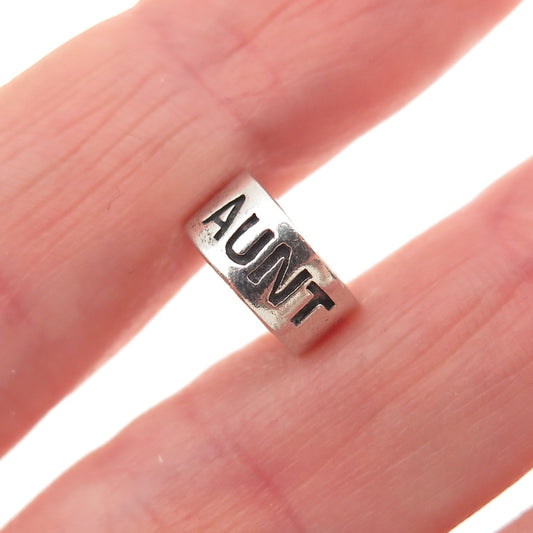 Chamilia 925 Sterling Silver Aunt Tia Tante Slide Spacer Charm