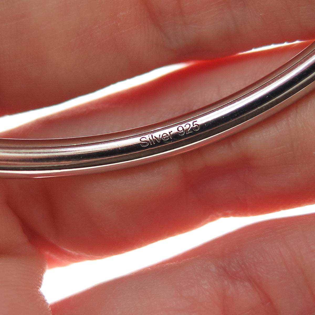 TSIKOLIA Sterling Silver Blue & Purple C Z Vase Adjustable Bangle Bracelet 6.5"