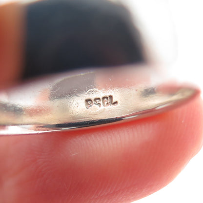 PETER STONE 925 Sterling Silver Vintage Celtic Knot Oxidized Band Ring Size 6