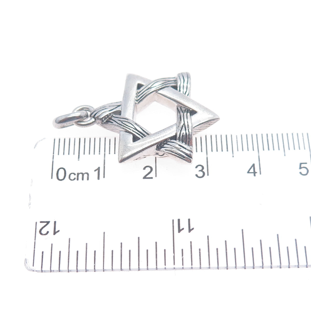 EFFY 925 Sterling Silver Star of David Oxidized Charm Pendant