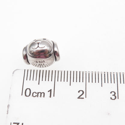 Pandora 925 Sterling Silver Devoted Dog Slide Bead Charm