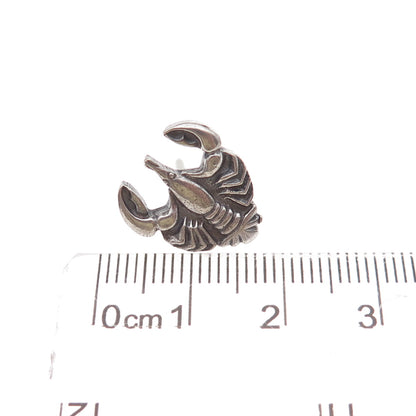 Anson Sterling Silver Antique Art Deco Scorpio Zodiac Sign Tie Tack / Lapel Pin