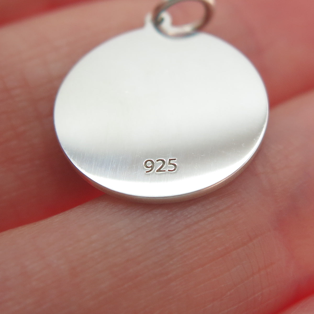 925 Sterling Silver Blue Enamel Mom & Child Cat Minimalist Charm Pendant