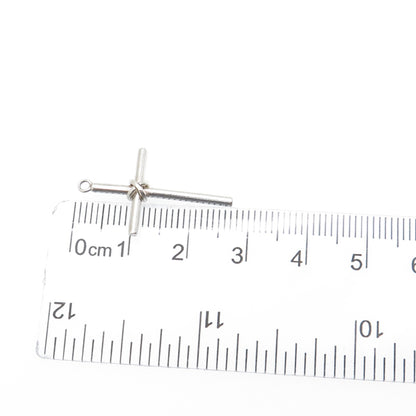 925 Sterling Silver Vintage Cross Religious Minimalist Charm Pendant