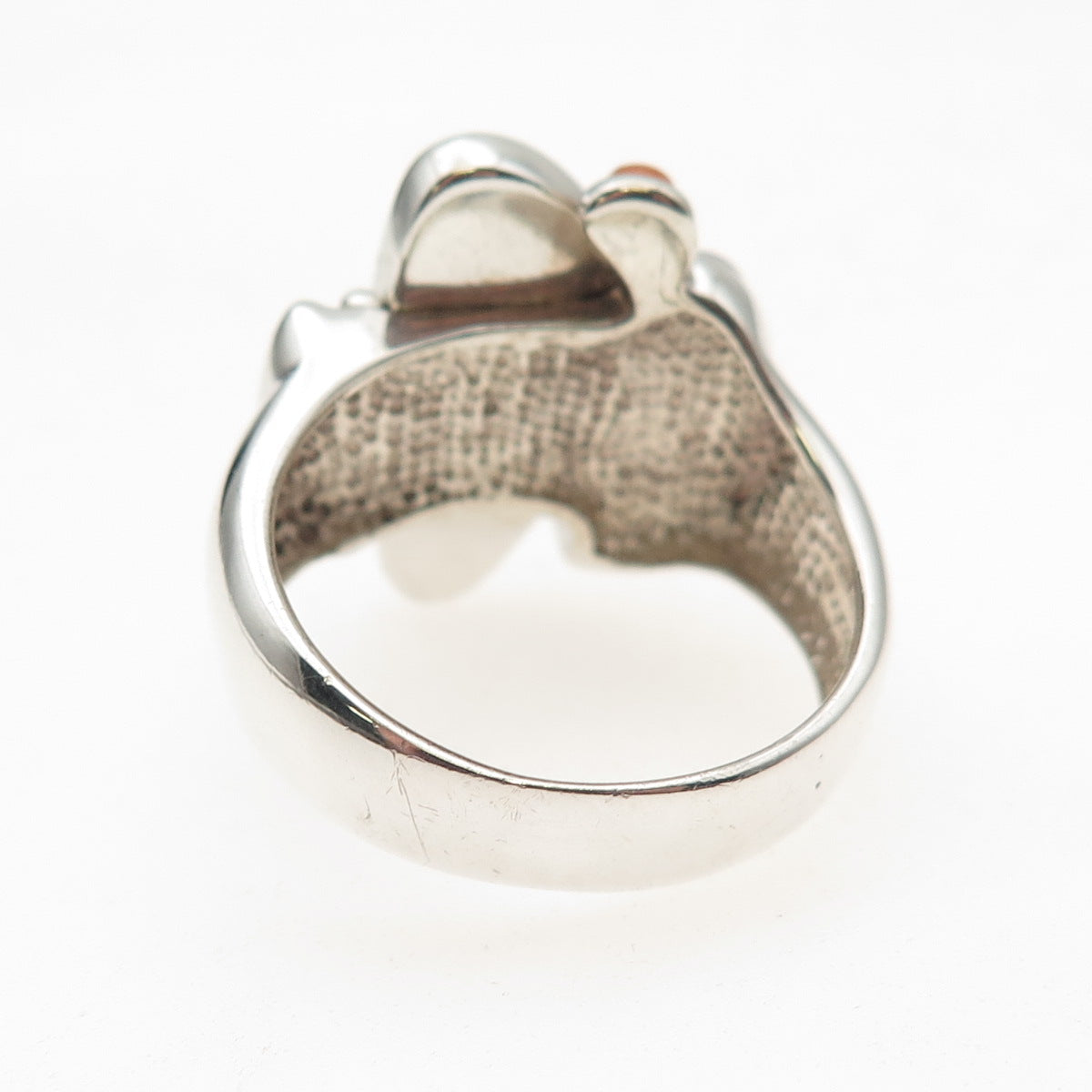 Whitney Kelly Sterling Silver Vintage Real Multi-Gem Modernist Ring Size 11.25