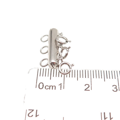 925 Sterling Silver Bracelet / Necklace Magnetic Bar Lock Clasp