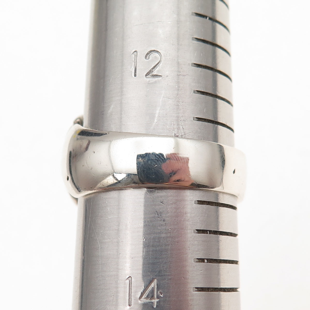 925 Sterling Silver Vintage Flame Cross Oxidized Ring Size 13.25
