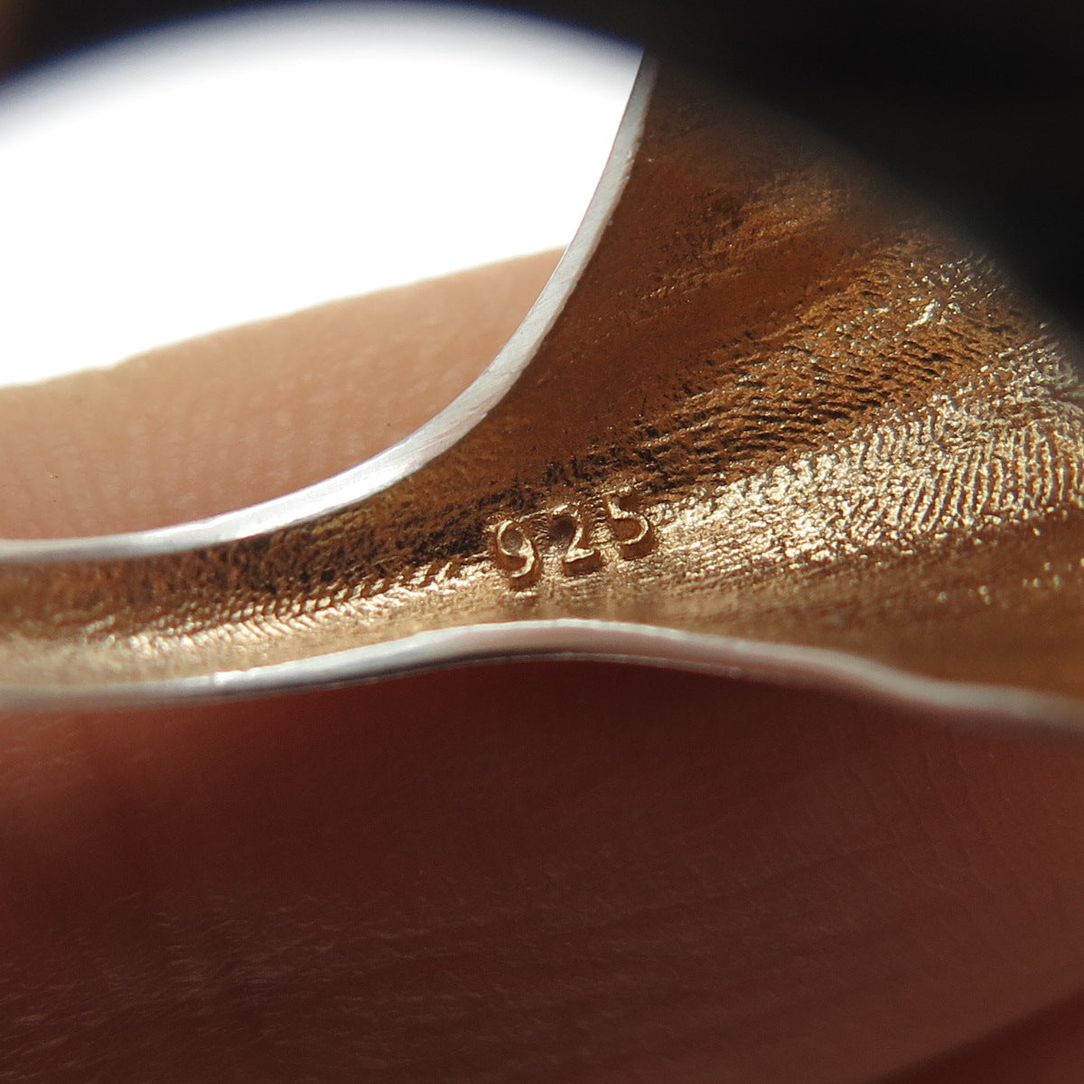 925 Sterling Vintage Real MOP Lab-Created Ruby Multi-C Z Cameo Ring Size 7.25