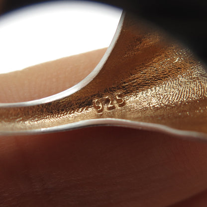 925 Sterling Vintage Real MOP Lab-Created Ruby Multi-C Z Cameo Ring Size 7.25