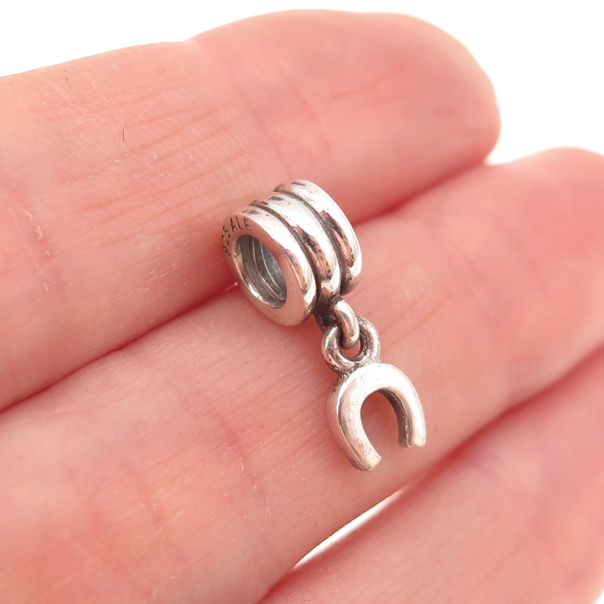 Pandora 925 Sterling Silver Horseshoe Good Luck Dangle Charm