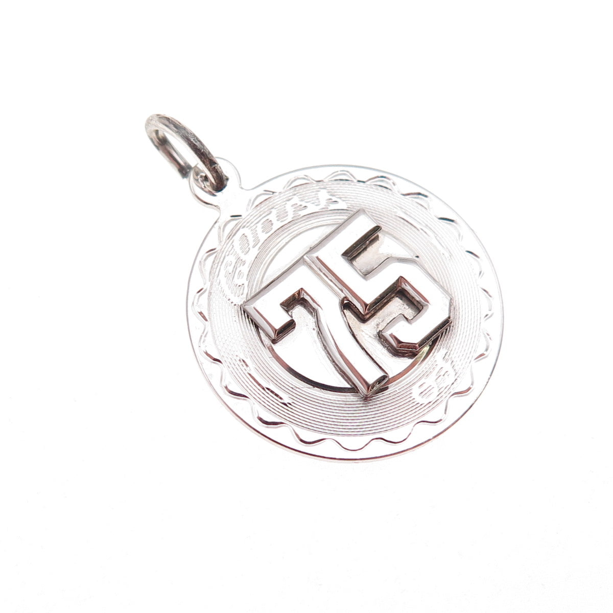 Spencer 925 Sterling Silver Vintage Class of 1975 Charm Pendant