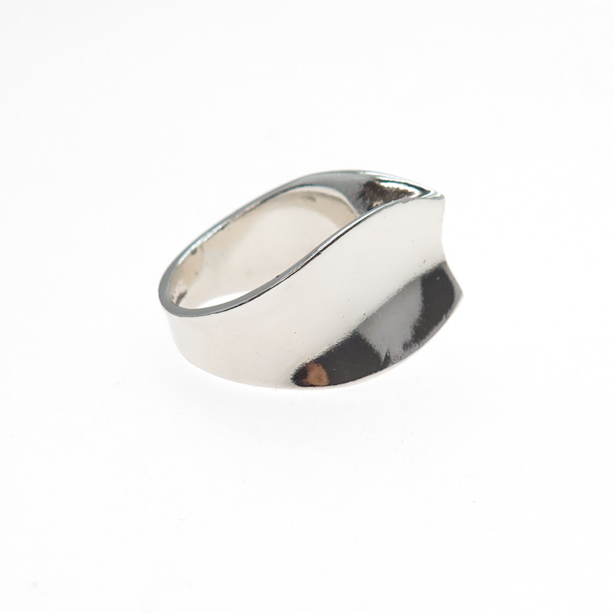 Joseph Esposito 925 Sterling Silver Vintage Modernist Ring Size 5