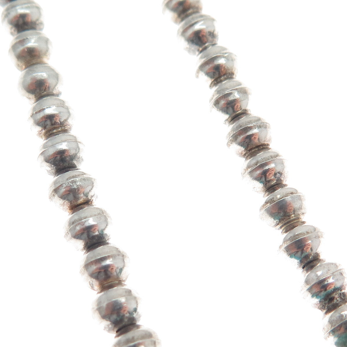 SUNRISE Old Pawn 925 Sterling Silver Vintage Turquoise Navajo Pearl Necklace 18"