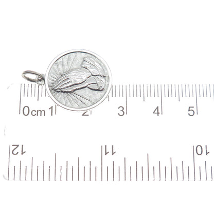 SPENCER CO. 925 Sterling Silver Vintage Prayer Hands Minimalist Charm Pendant