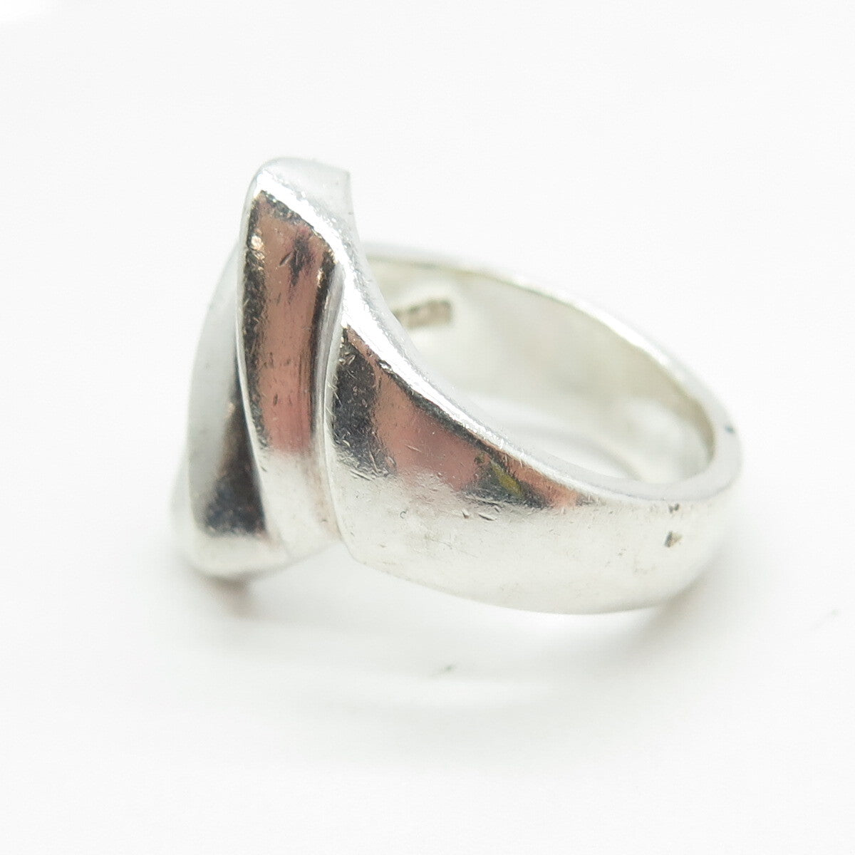 925 Sterling Silver Vintage Mexico Modernist Ring Size 6.5
