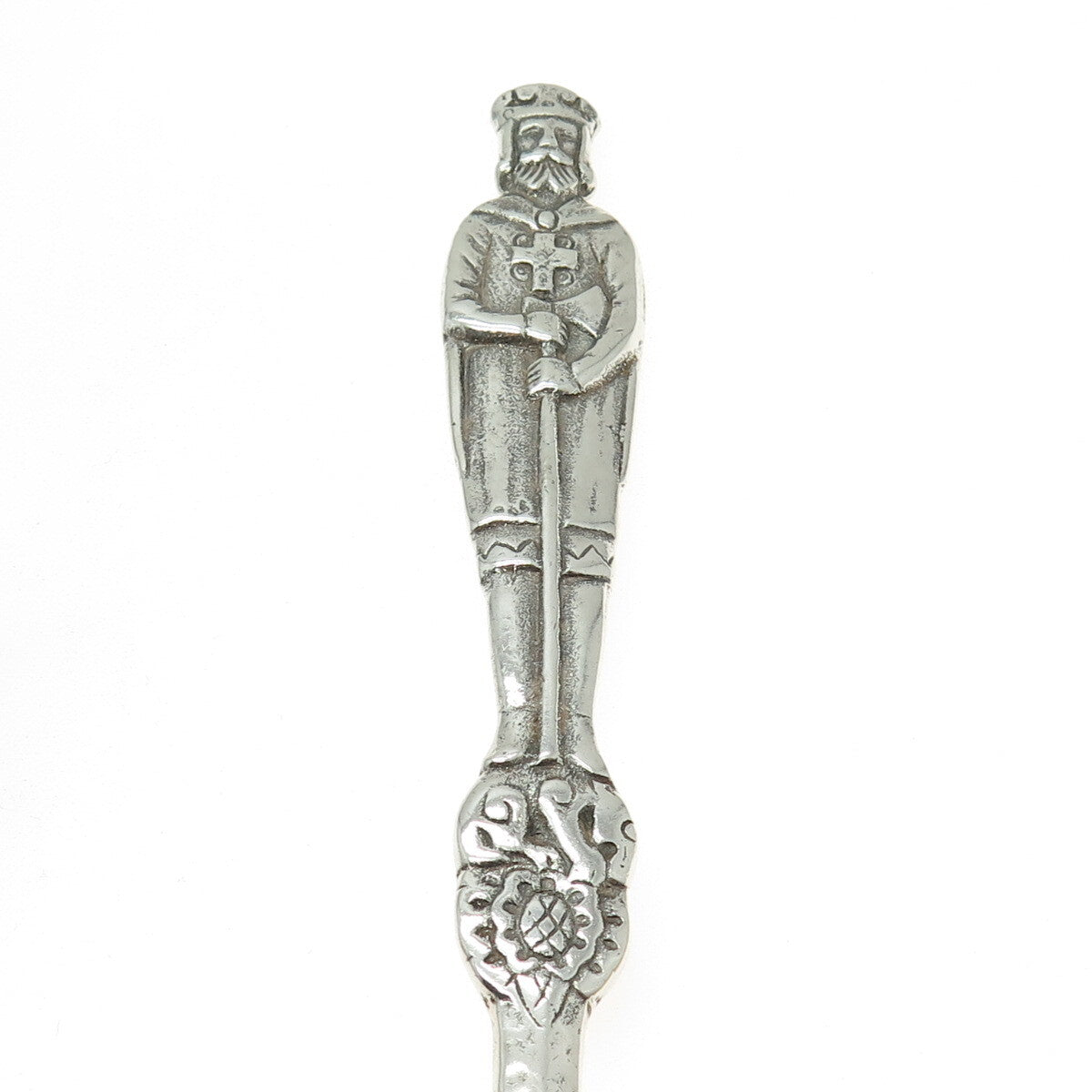 Eik Solv-Plett 700 Silver Vintage Norway Trondhjems Domkirke Spoon