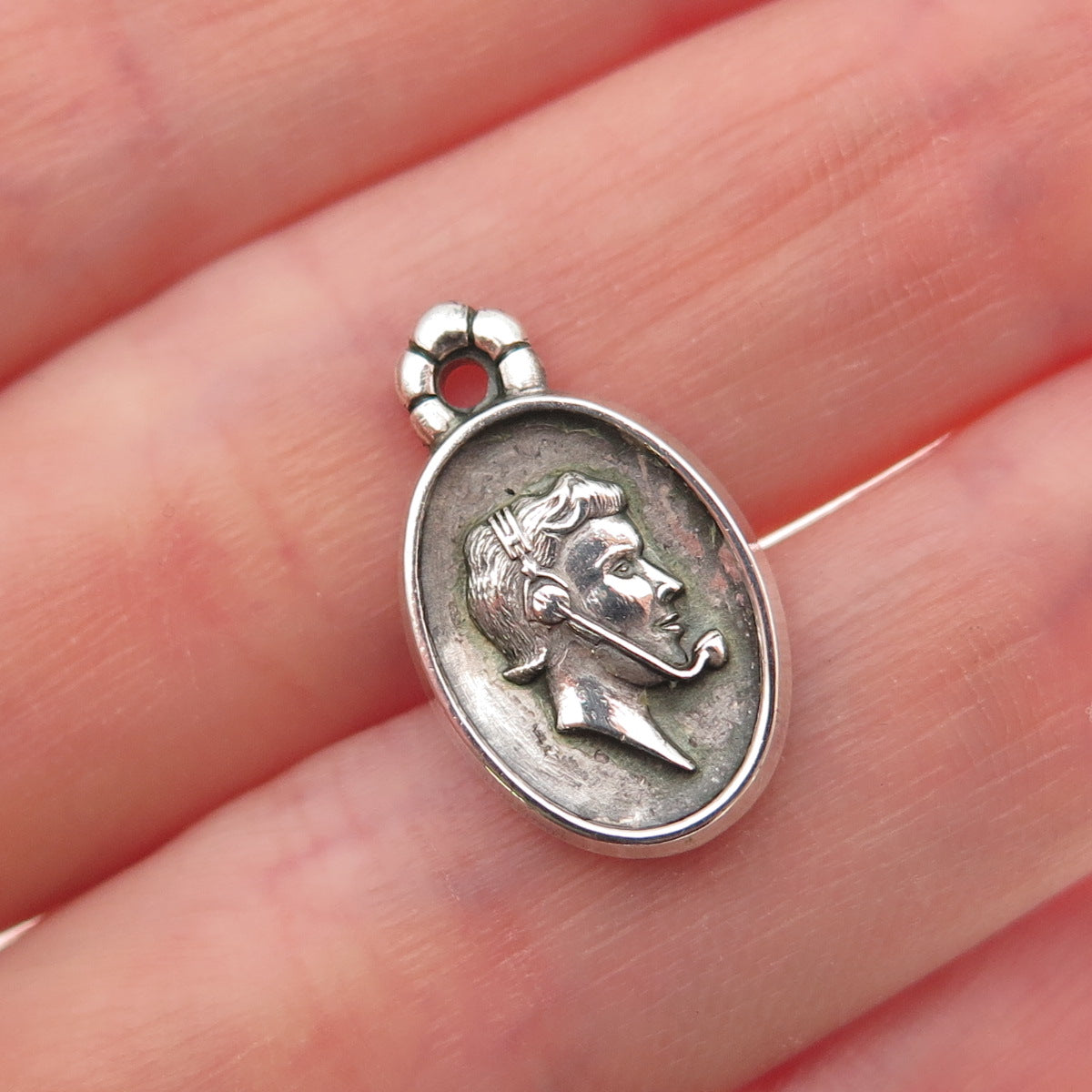 CTO O.C. Tanner Sterling Silver Vintage Telephone Operator Mini Charm Pendant
