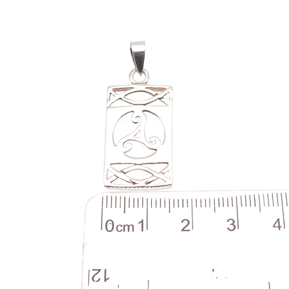 925 Sterling Silver Vintage Celtic Triskelion Charm Pendant