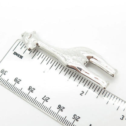 925 Sterling Silver Vintage Giraffe Pin Brooch