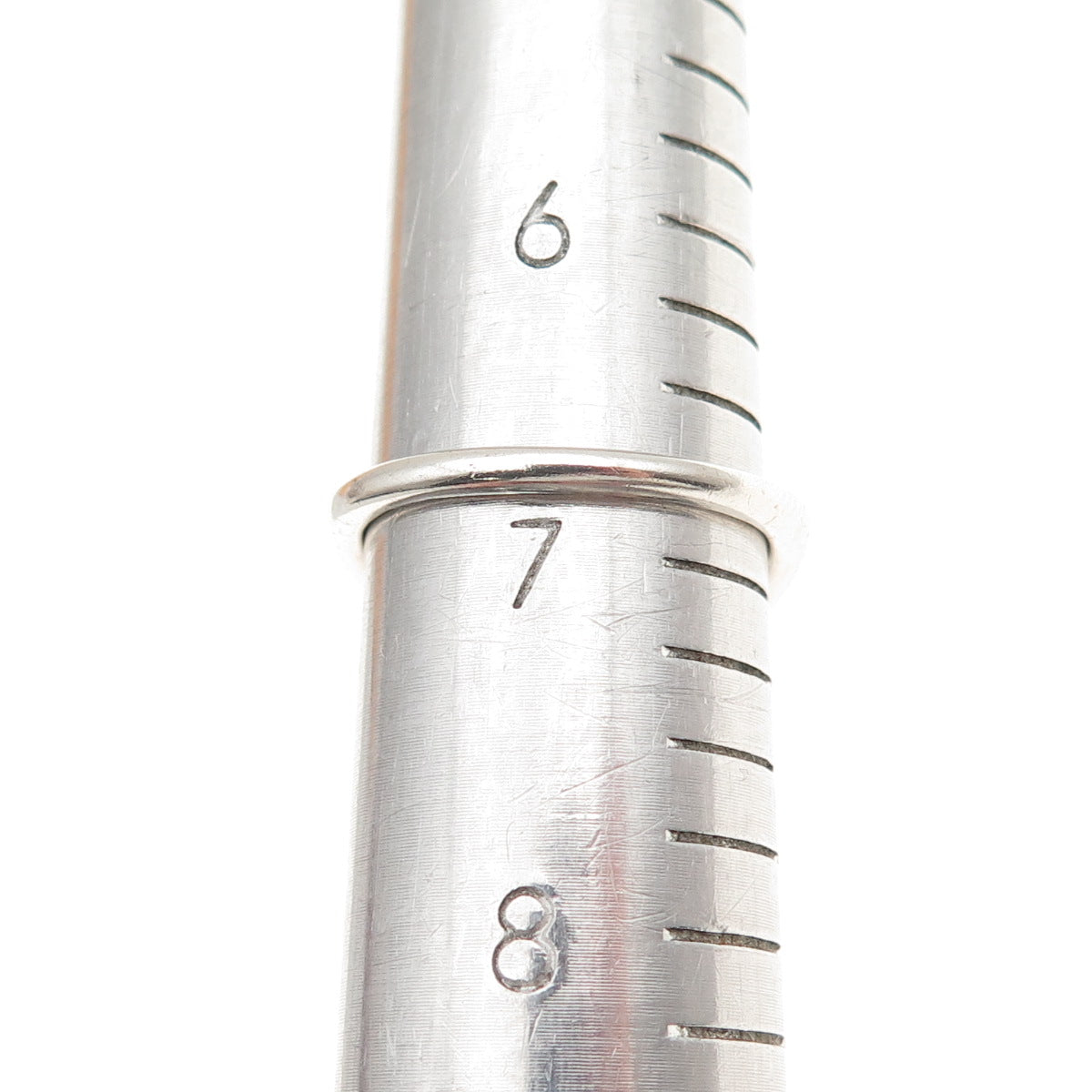 925 Sterling Silver Vintage Real Marquise-Cut Iolite Modernist Ring Size 6.75