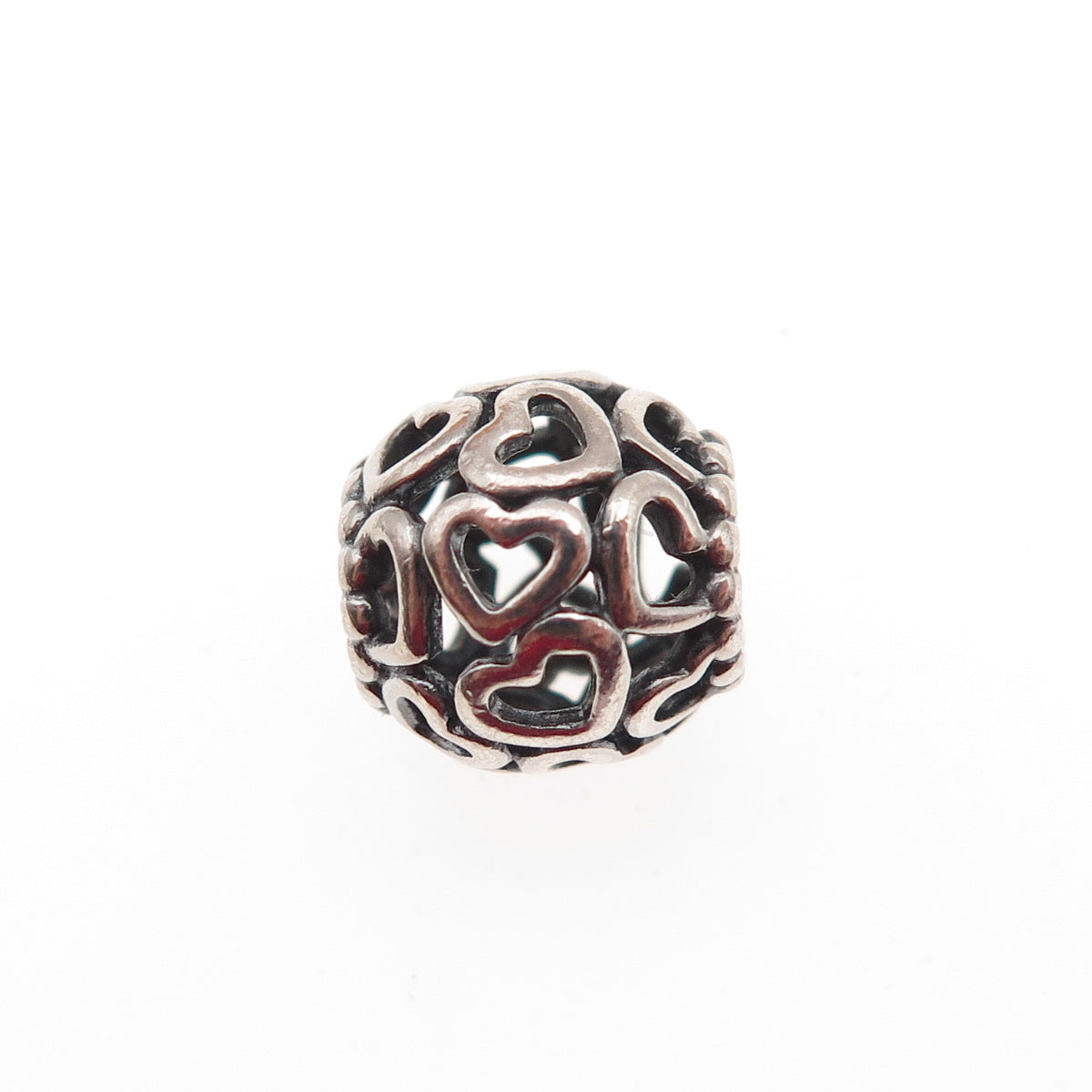 PANDORA 925 Sterling Silver Open Your Heart Slide Bead Charm