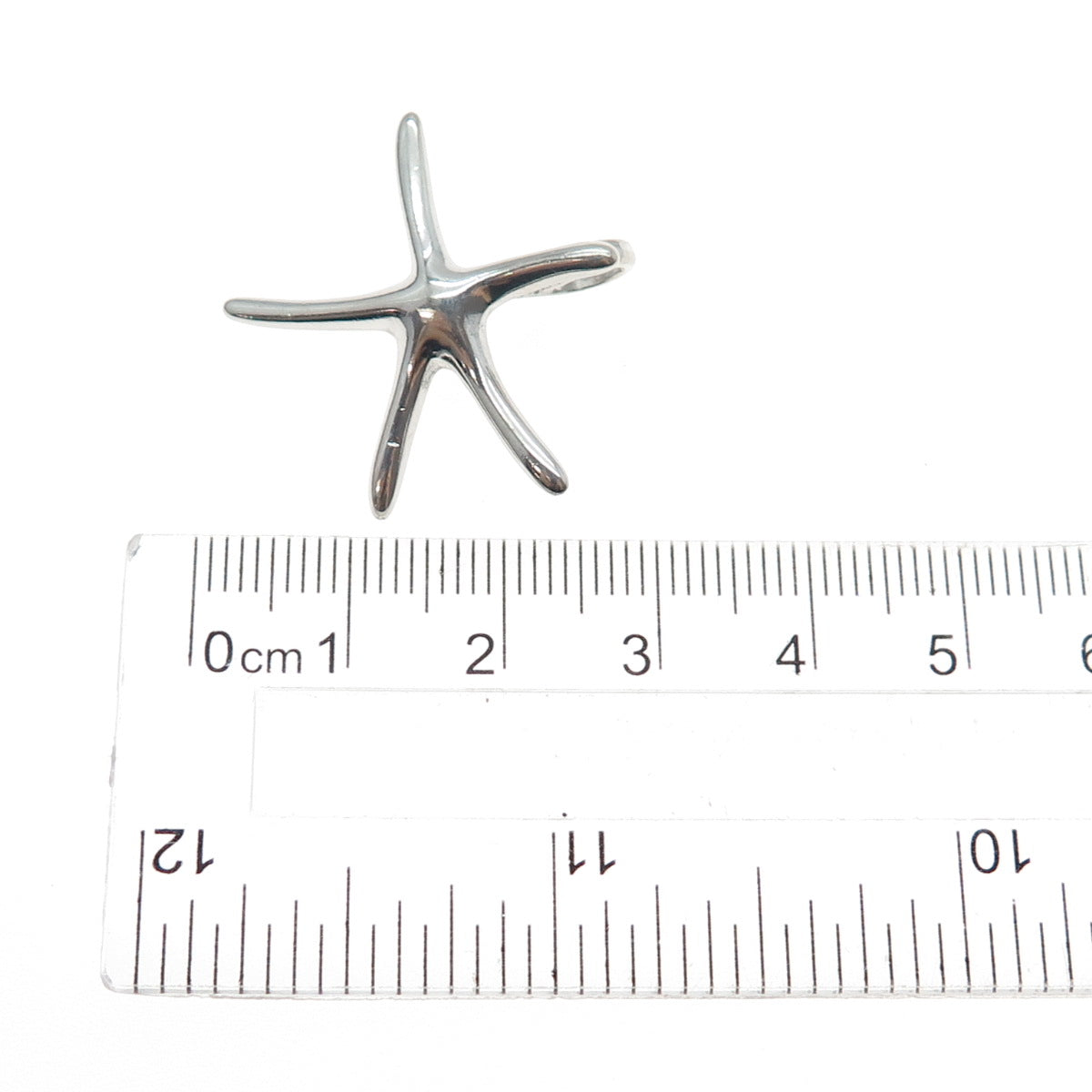 ANNIKA WITT 925 Sterling Silver Vintage Starfish Slide Charm Pendant